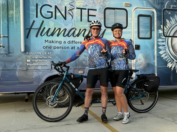 Couple Rides 9100 km from Mexico to Alaska to Set World Record in 80 days to Ignite Humanity and Inspire Global Education