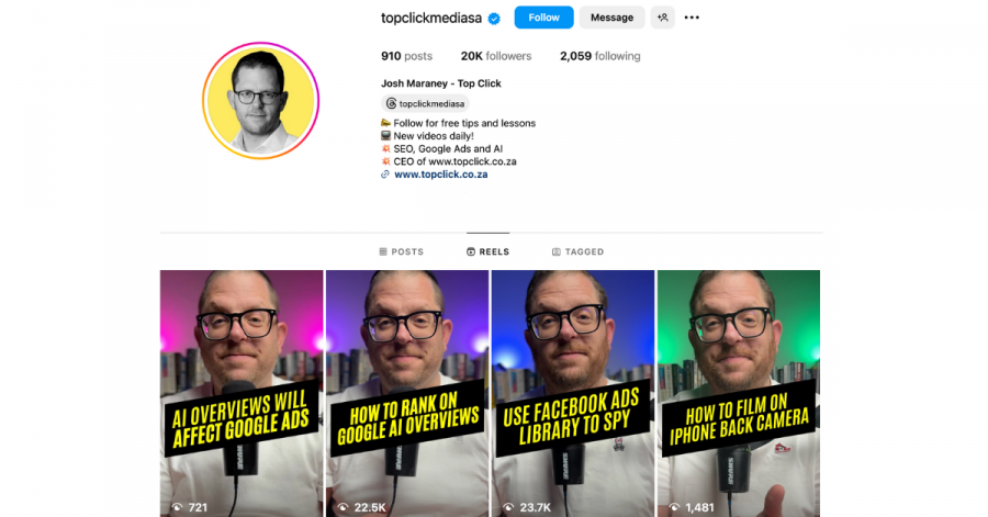 Josh Maraney Shares 450+ Free Videos to teach Digital Marketing