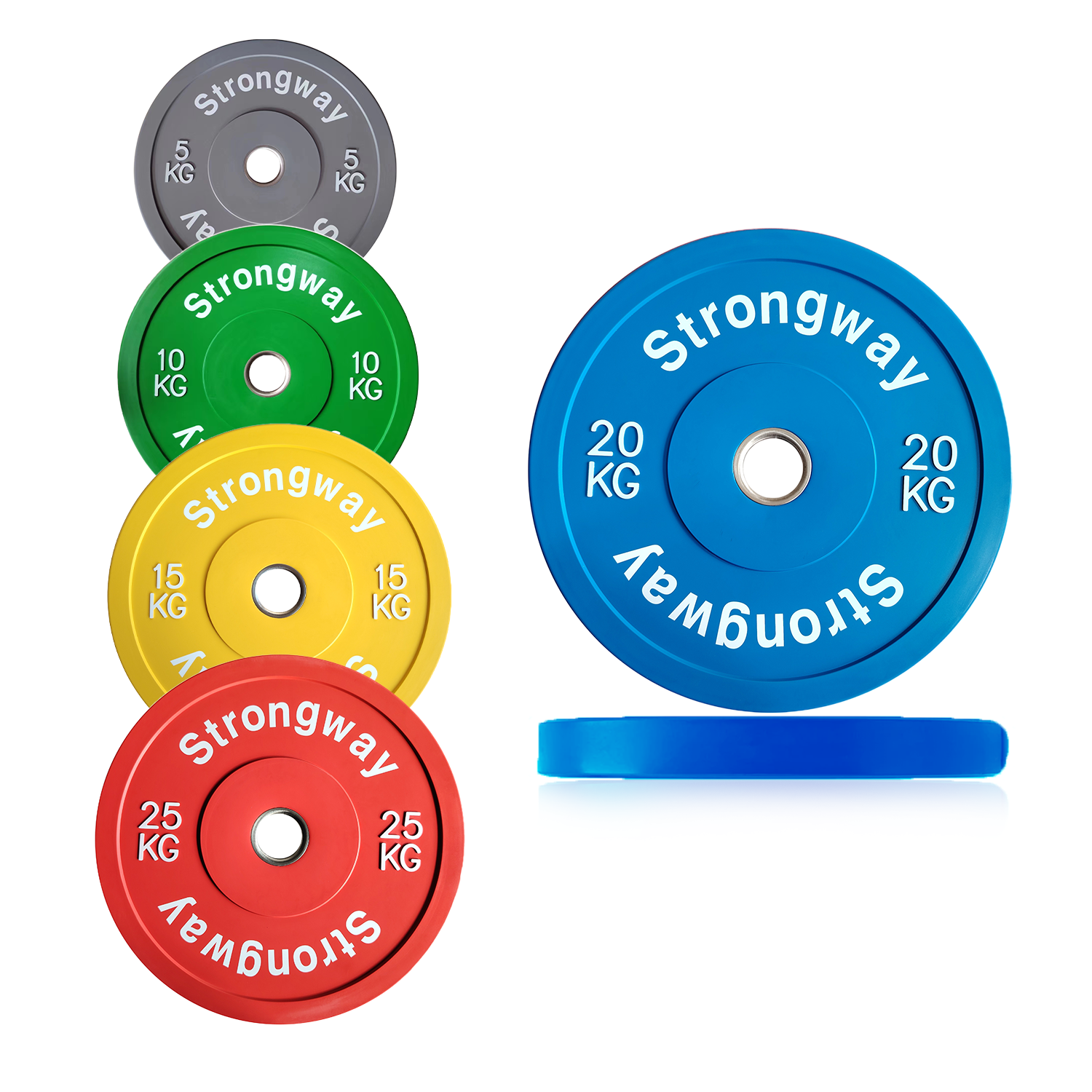 Olympic Bumper Weight Plates Barbell Sets Made Available by Strongway Gym Supplies UK for Versatile Home Exercise Setups